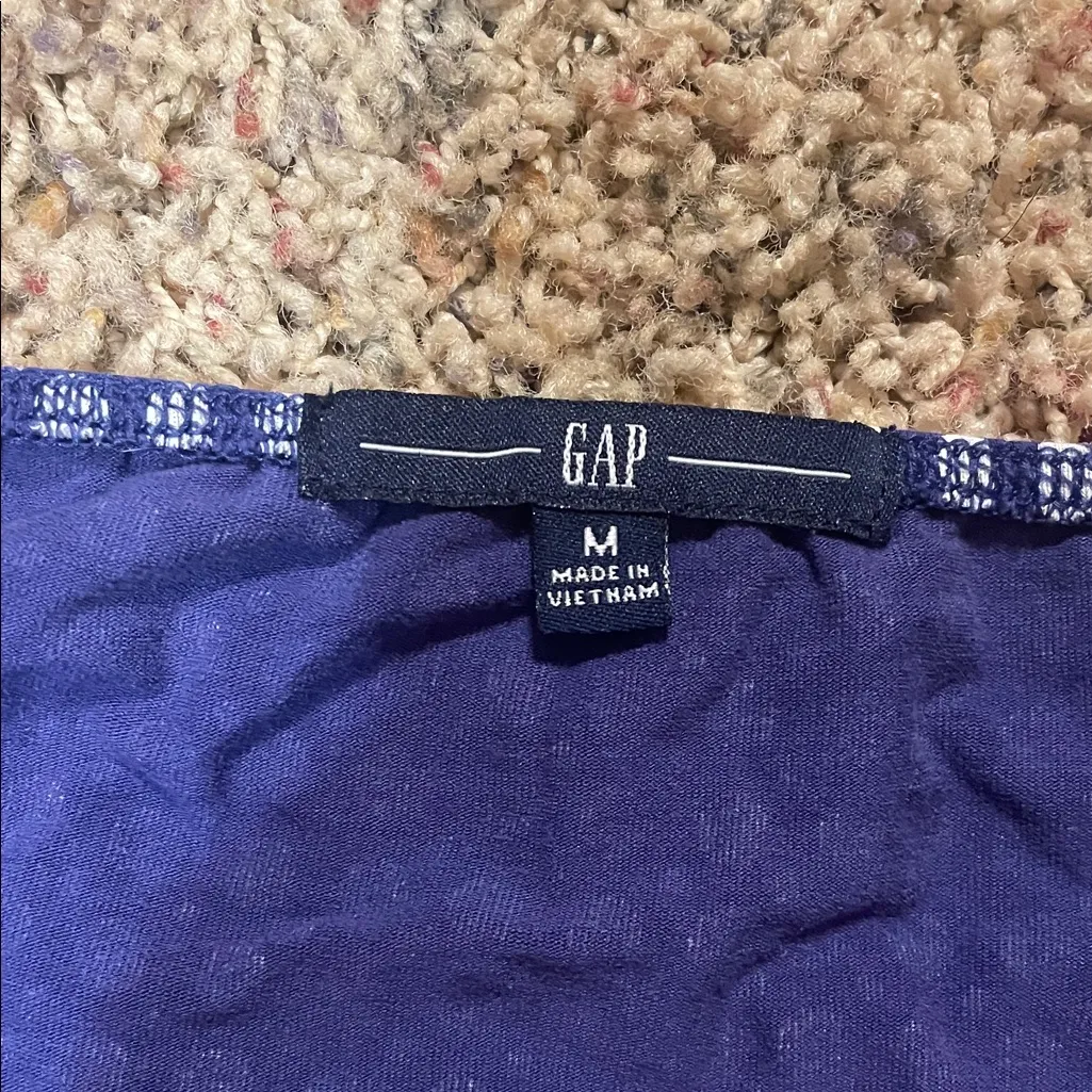 GAP Navy and White Patterned Midi Dress - Image 2