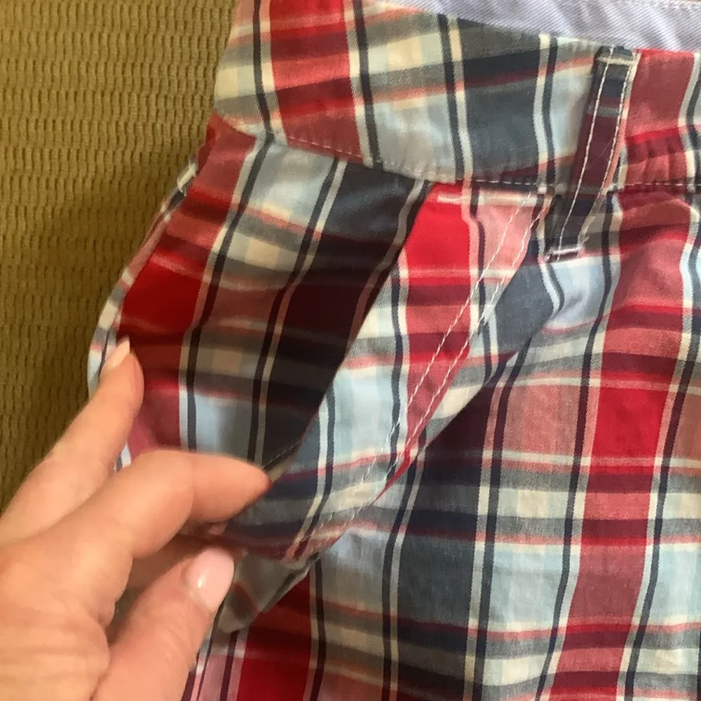 Croft & Barrow Red and White Mini Skirt Casual with built in shorts - Image 4