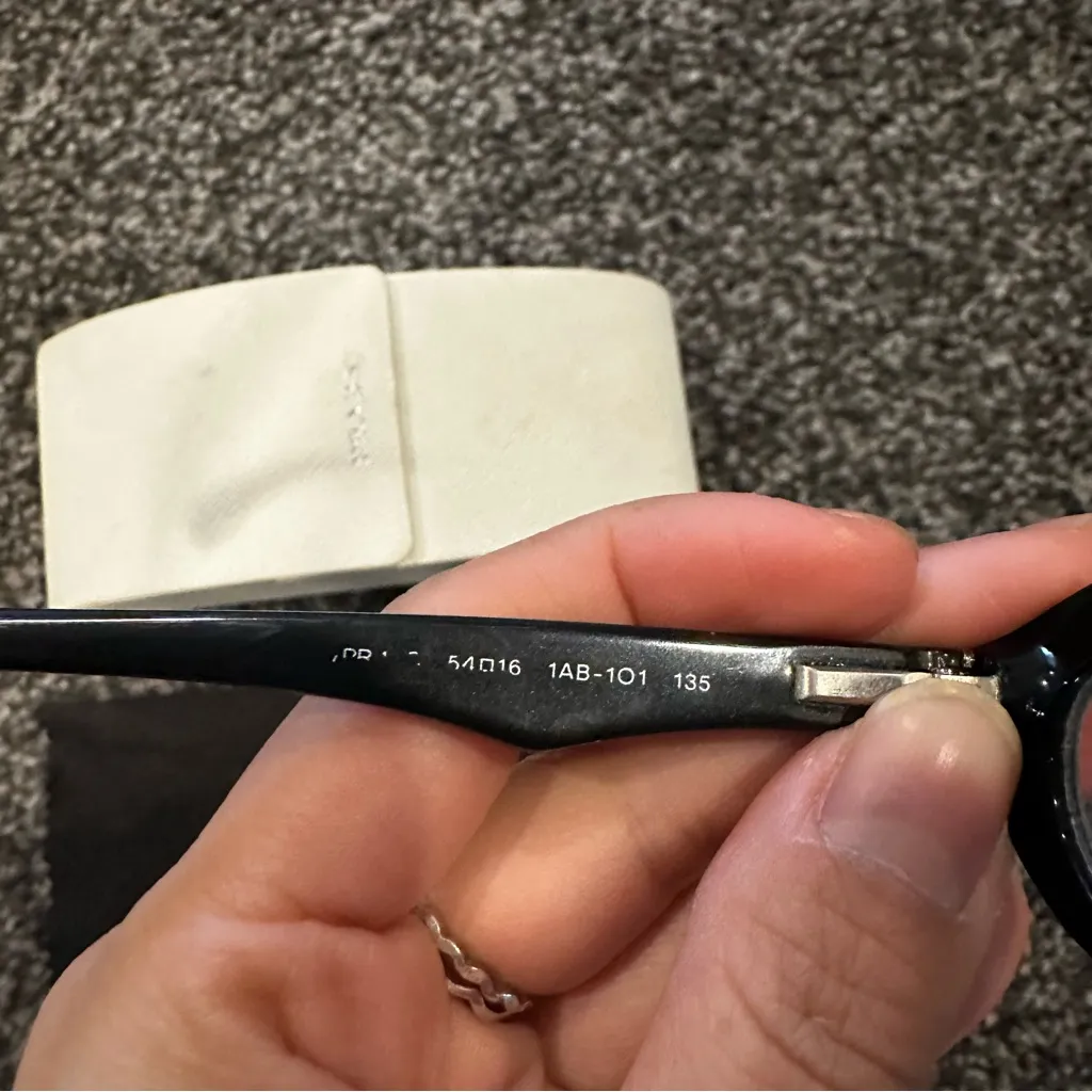 Prada Black prescription Eyeglasses with Case - Image 7