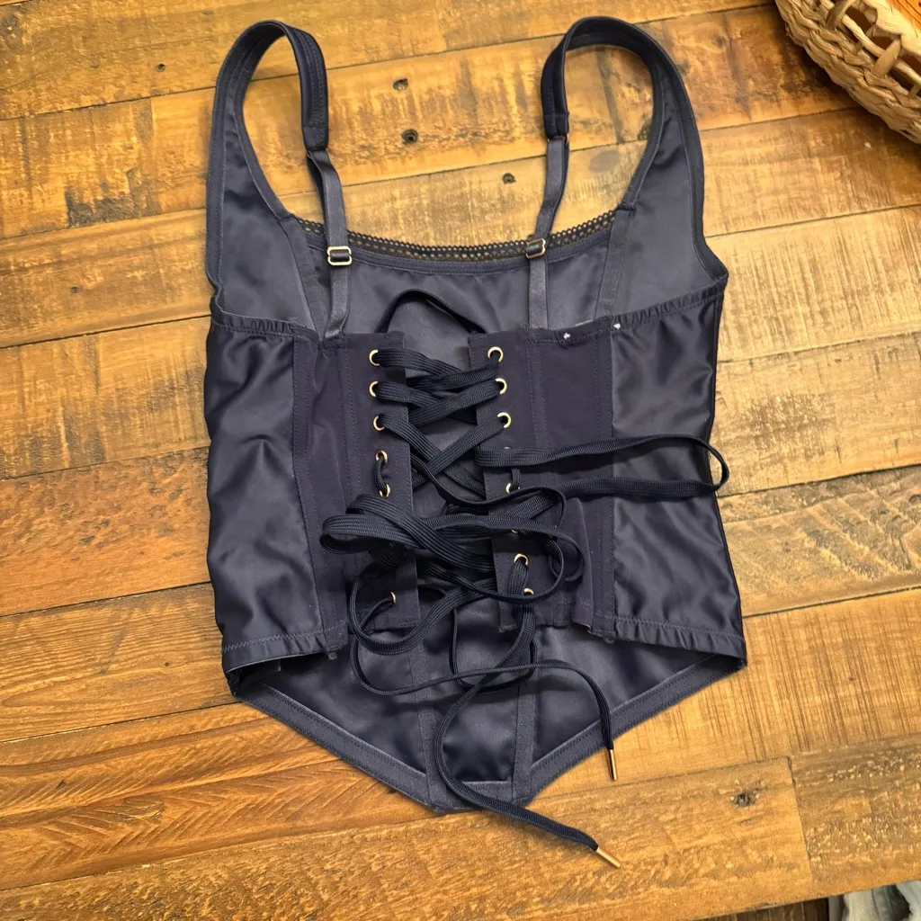 SAVAGE x FENTY Lace Up Corset‎ Blue - Image 2