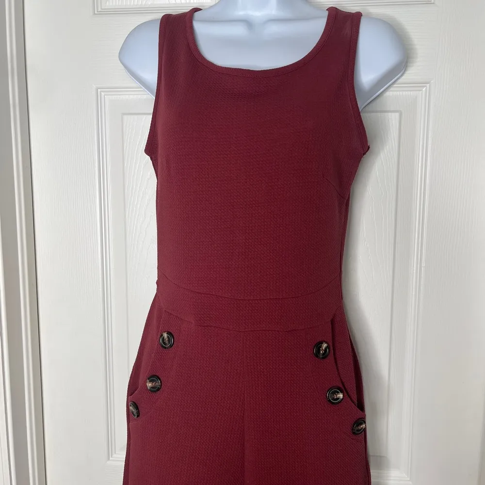 Burgundy Jumpsuit - Image 4