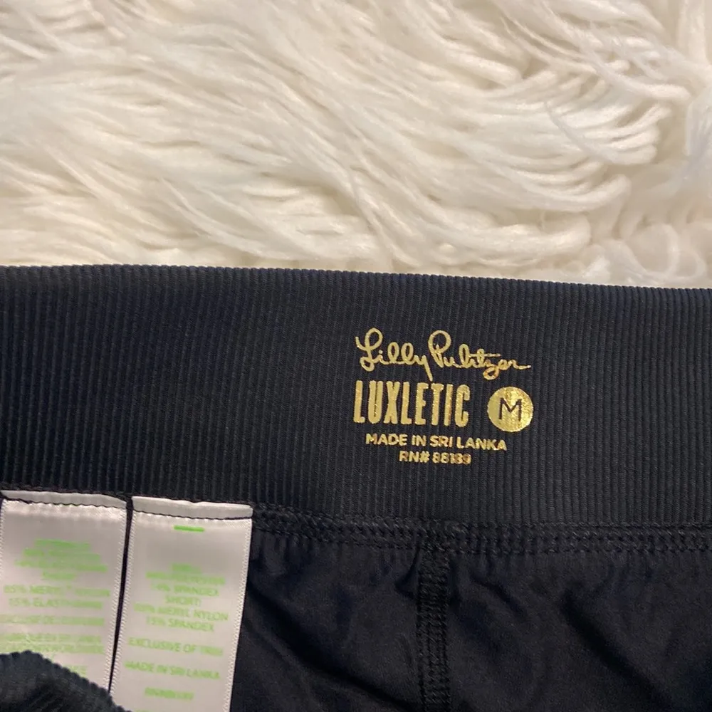 Lilly Pulitzer Luxletic Skorts size M so beautiful size M BNWOT color black - Image 14