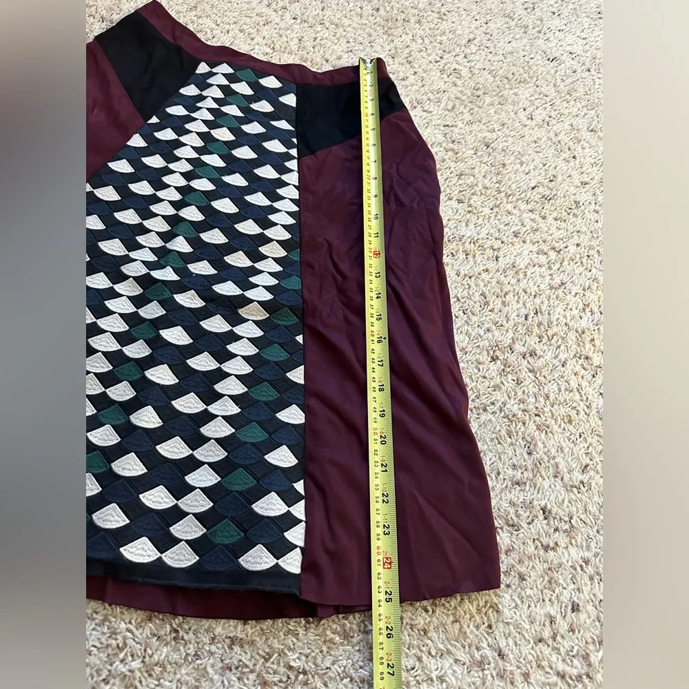 Allison Collection New York Women’s Multi Patterned Midi Skirt Size Medium - Image 3