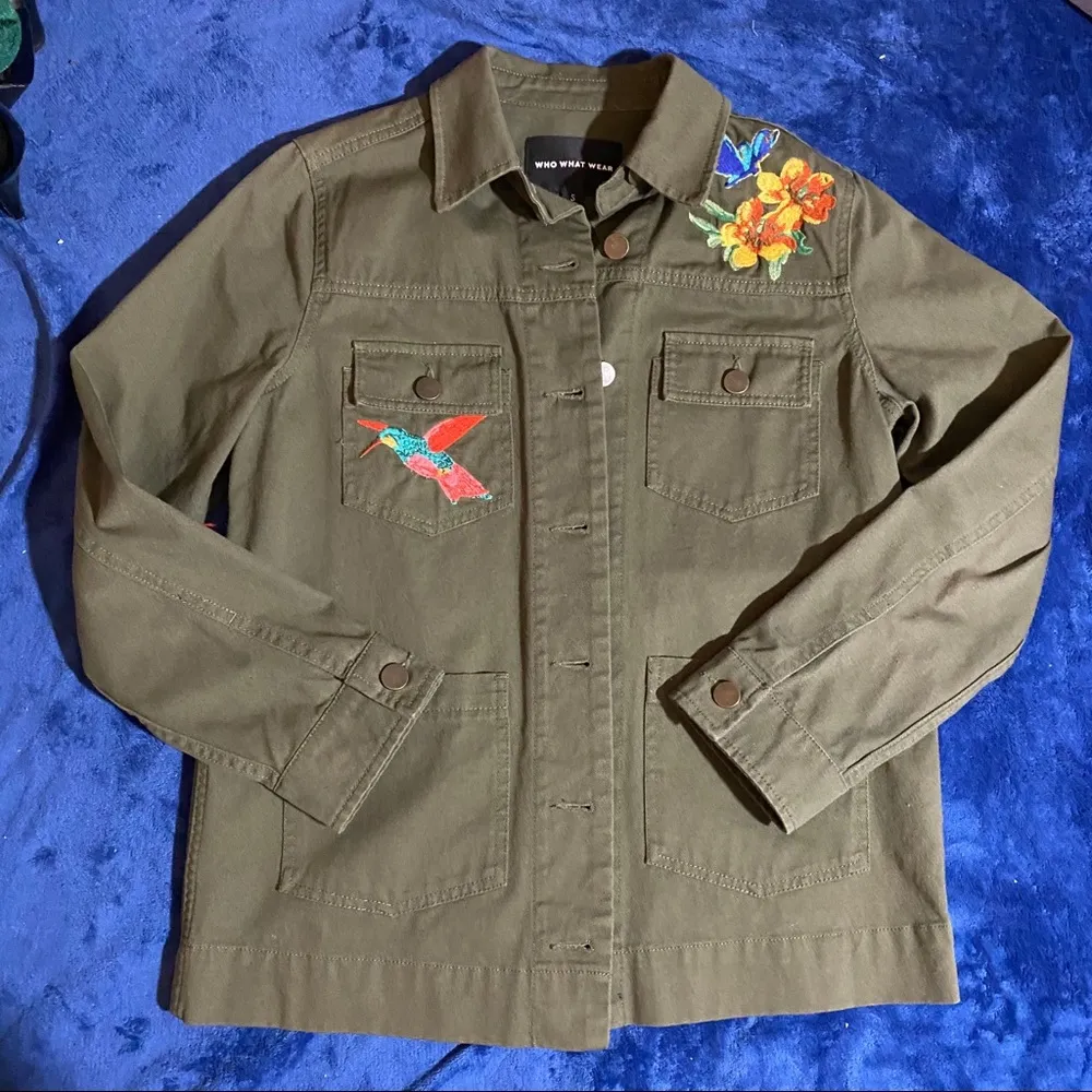 Embroidered Utility Jacket - Image 2