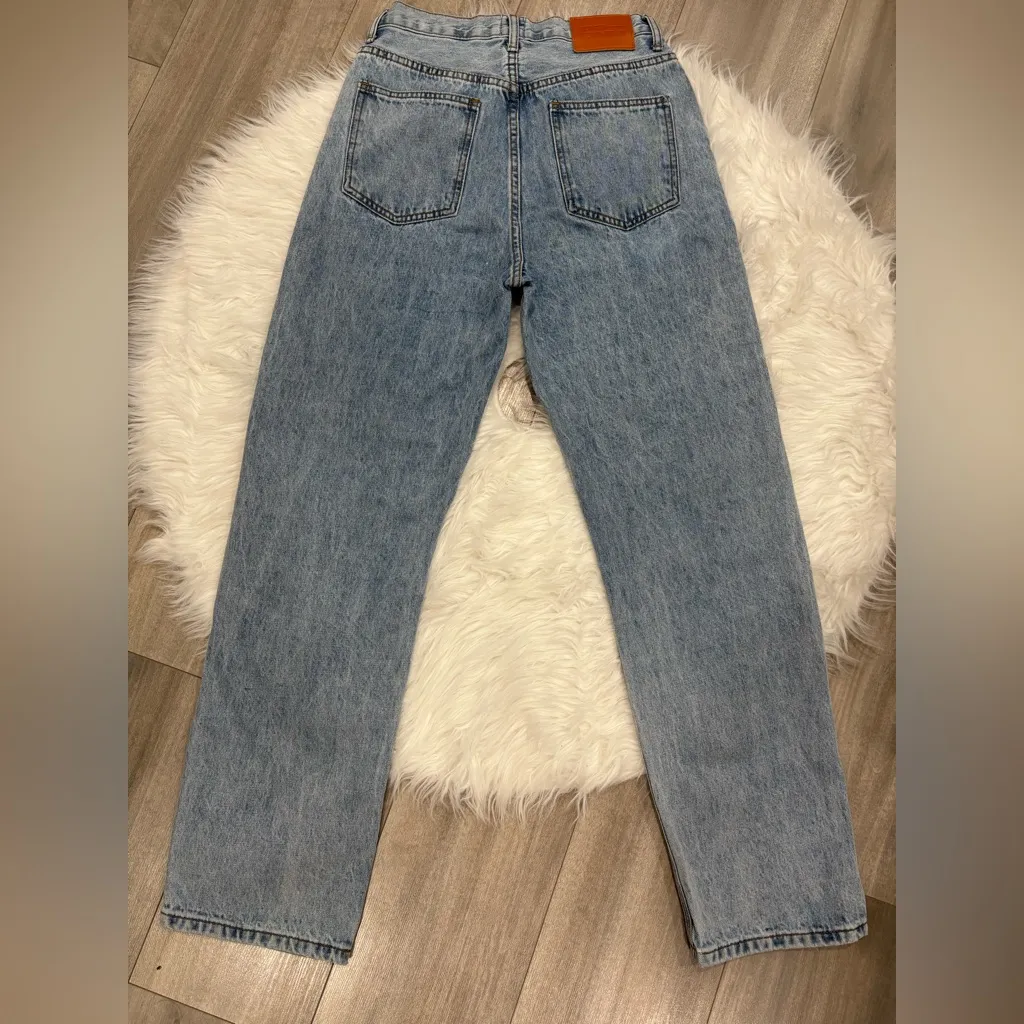 Princess Polly Light Blue Denim Jeans Size 2 - Image 2