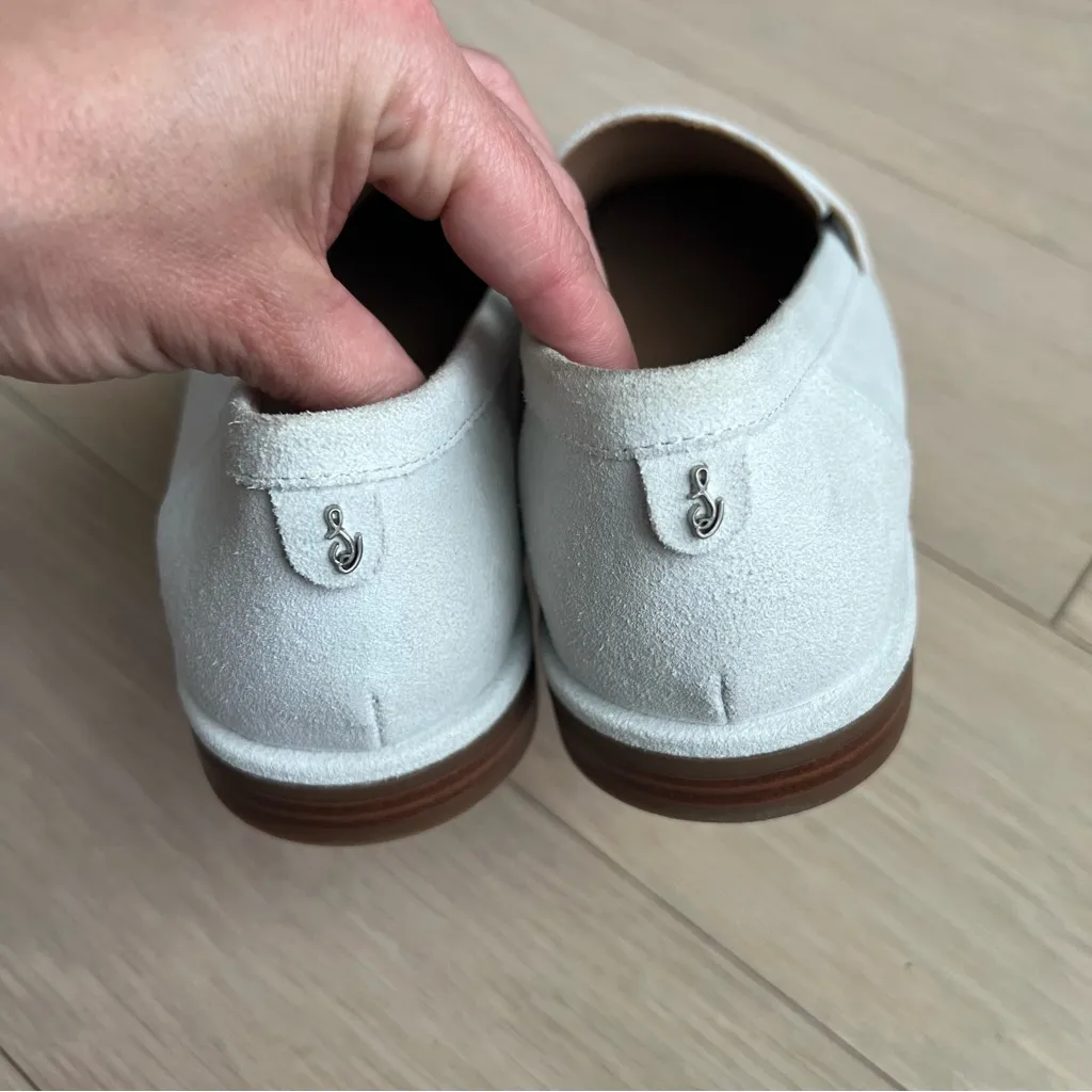 Sam Edelman Birch Loafers in Ice White / Light Gray 8.5 New - Image 2