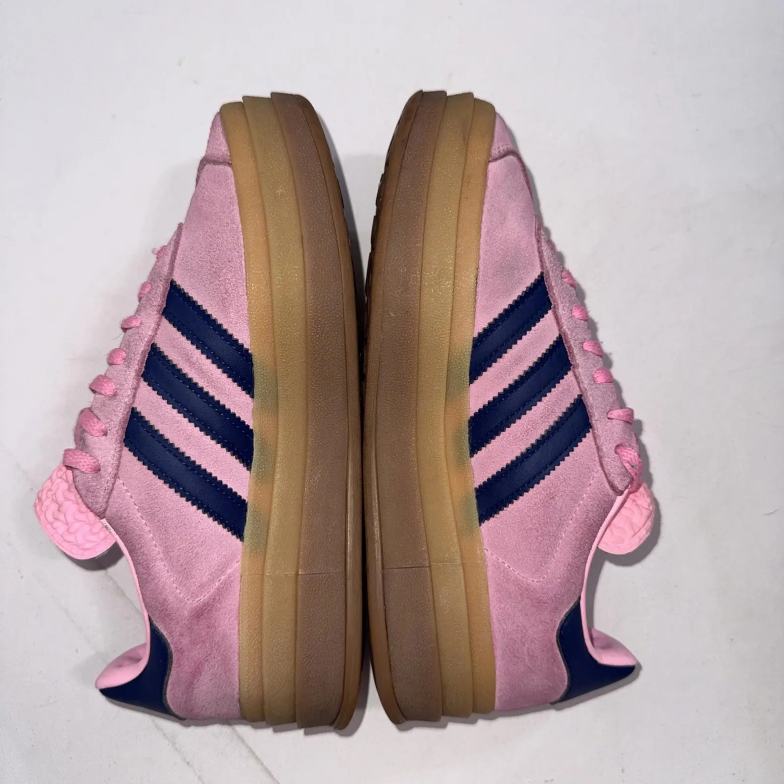 Adidas Gazelle Bold Pink Glow Victory Blue Platform Shoes Sneakers Women’s 5.5 - Image 3