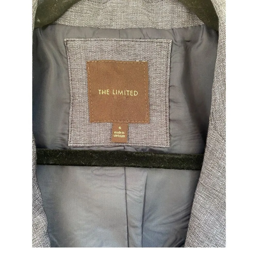 The Limited size small womens fitted suit jacket navy - Image 4