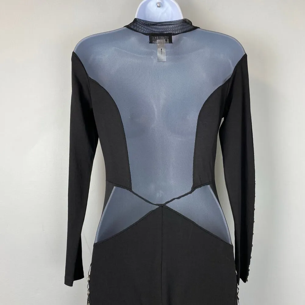 Poster Girl Black Rude Temptations Mesh Jumpsuit XS Catgirl - Image 5