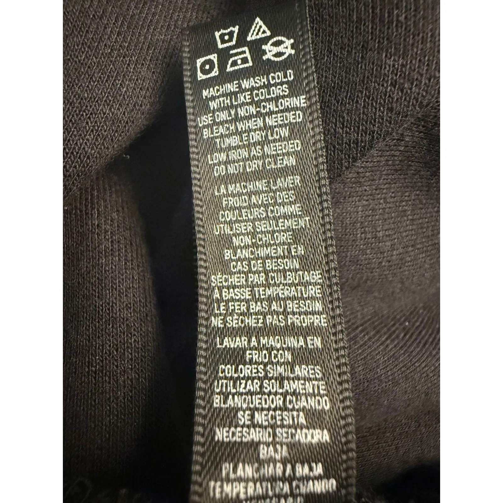 SKIMS Wide Leg Fleece Cuffed Sweatpants Women’s Size L Black Comfort Loungewear - Image 7