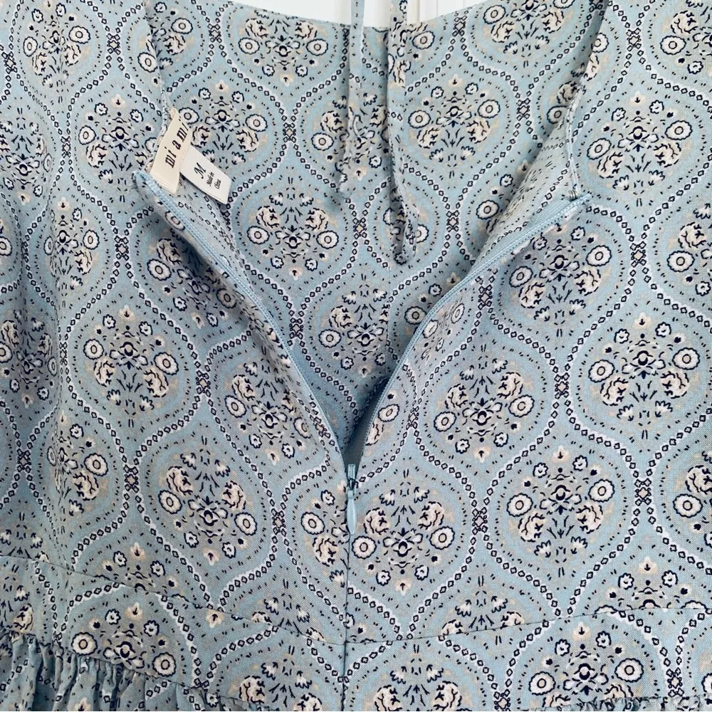 Miami Boho Babydoll Music Festival Concert Floral Print Mini Dress | Size: M - Image 10