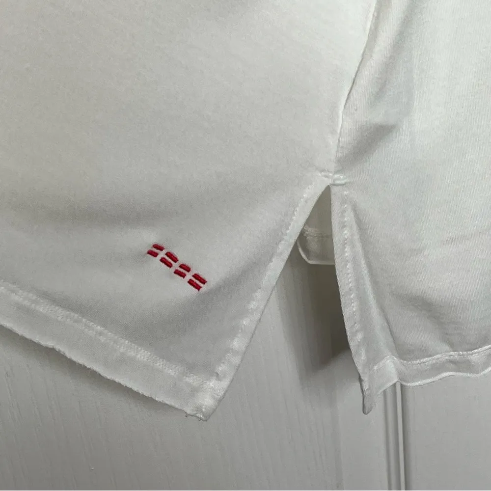 Peace Love World White Tank Top Sz XL Life Is Pretty Amazing Asymmetrical Hem - Image 6