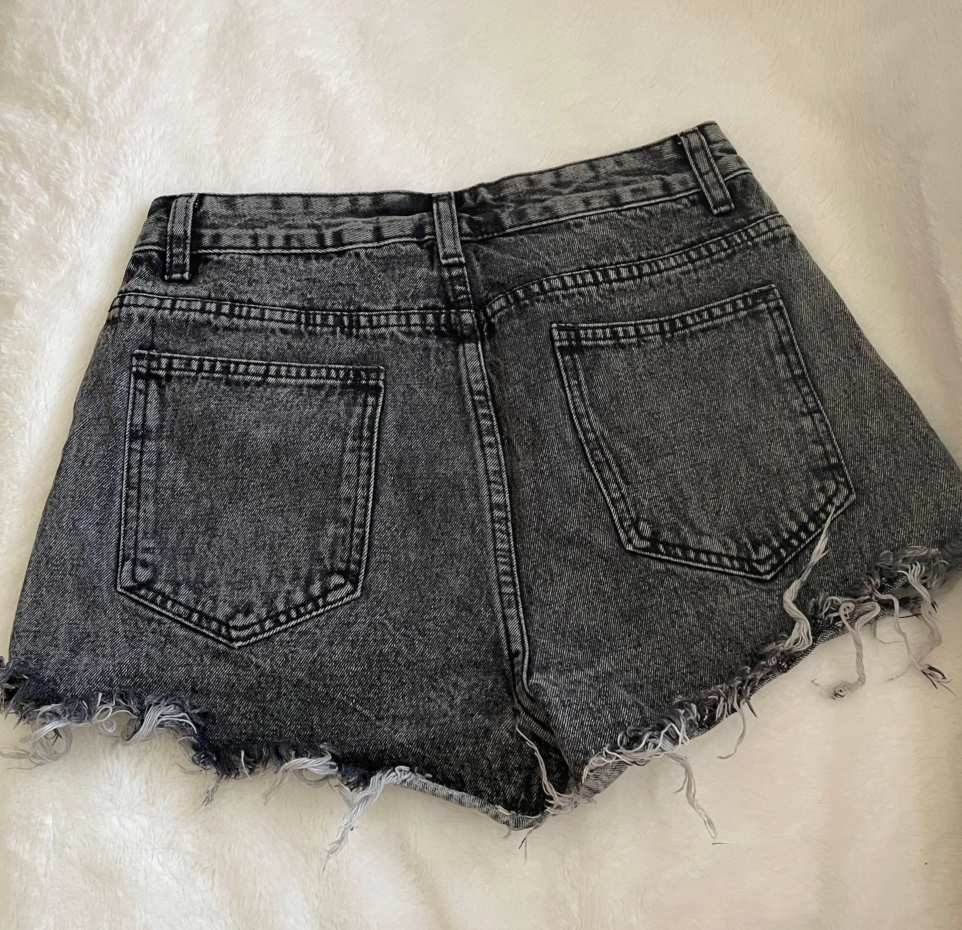 SheIn Ripped Denim Shorts - Image 2
