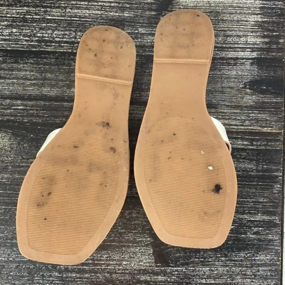 Steve Madden Girl White Snaffle Bit Selenee Flat Sandal Shoe 6 - Image 4