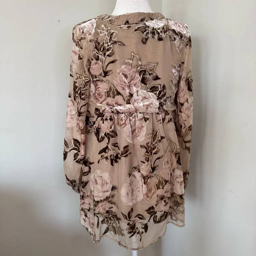 Free People Velvet Tunic Mini Dress Size XS - Image 12