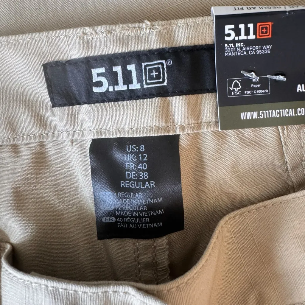 5.11 Tactical - NWT Taclite Pro Ripstop Outdoor Pant Sz 8 - Image 10