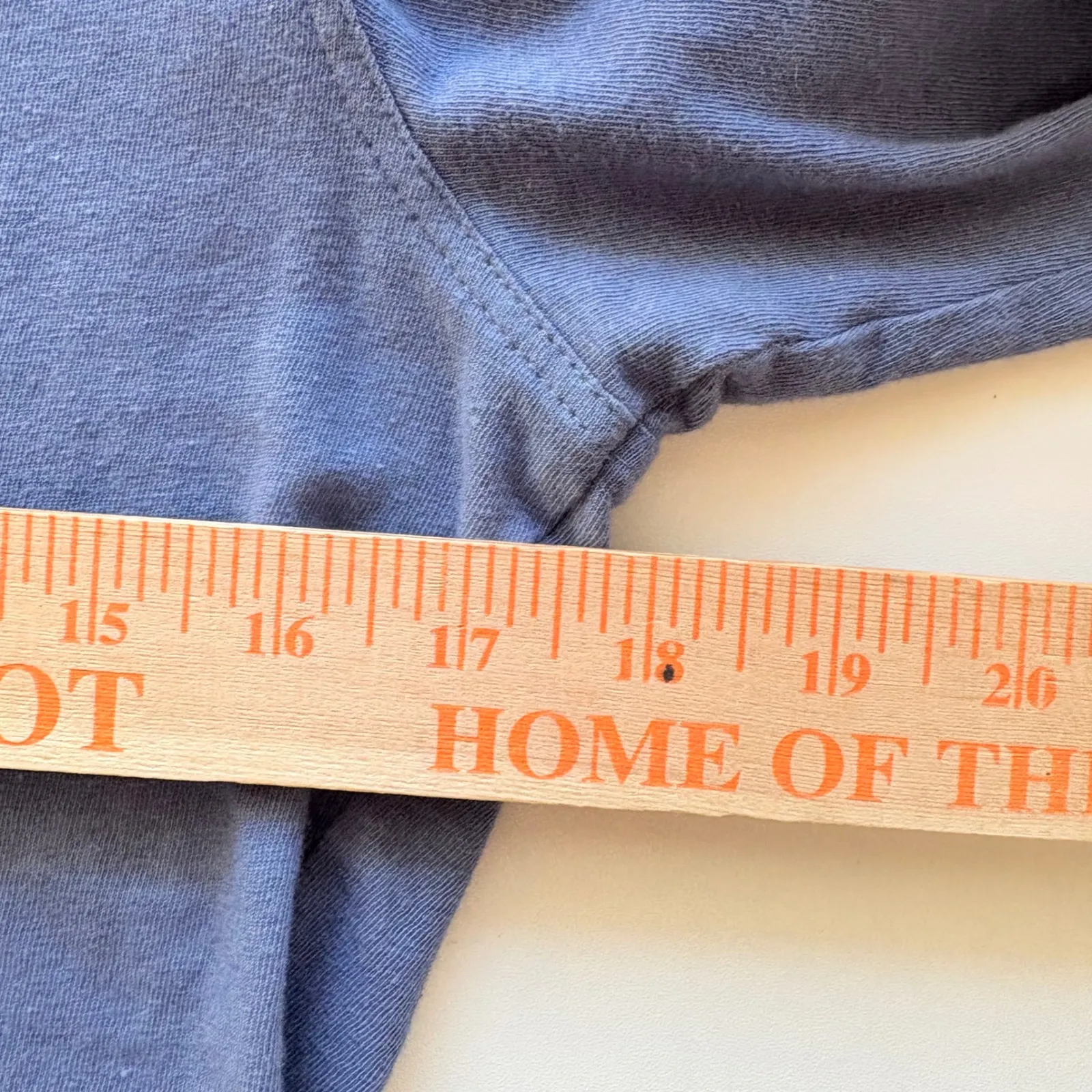 Billy Reid Periwinkle Blue V Neck Short Sleeve Collared Polo Shirt Womens Size S - Image 4