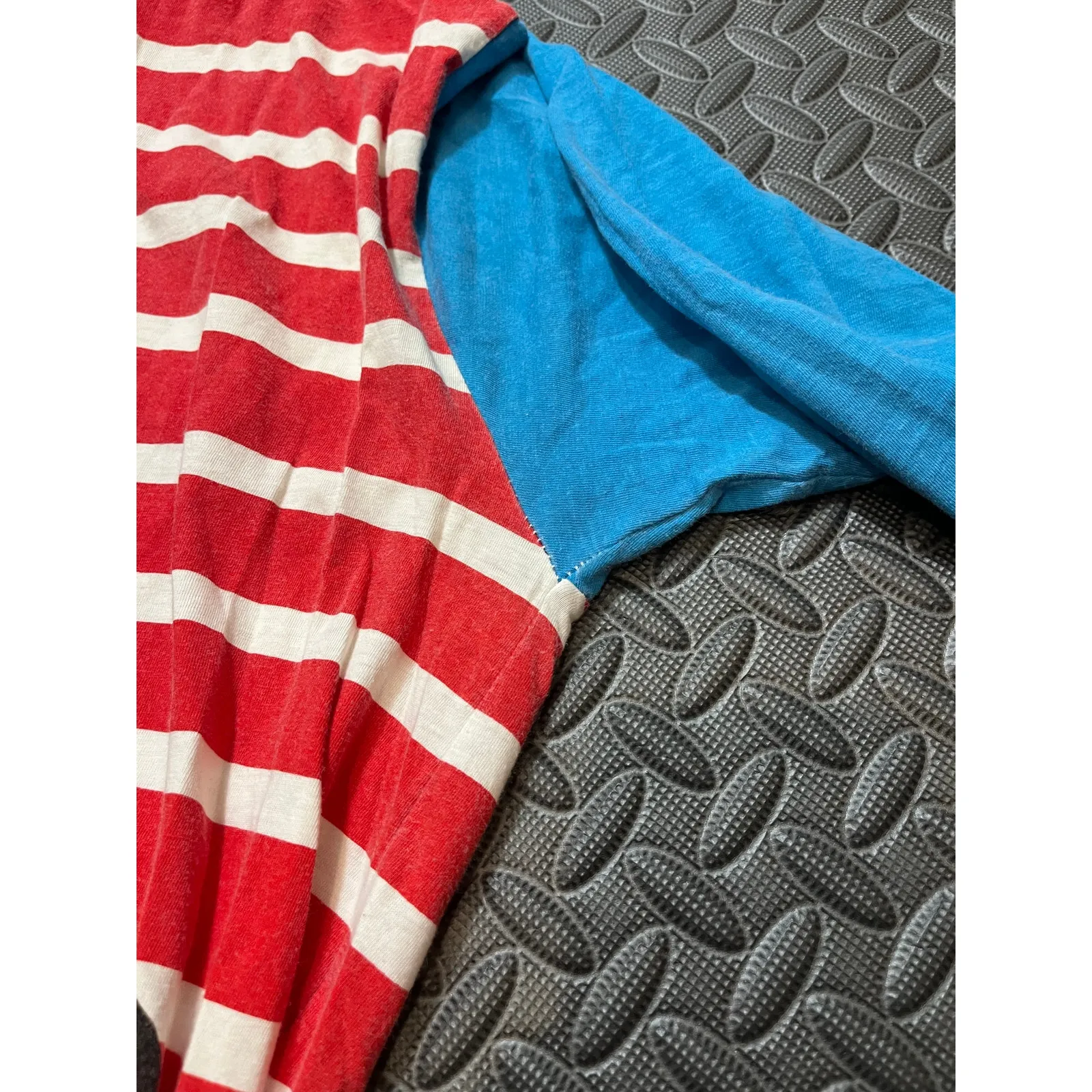 RARE Vintage Mickey‎ Mouse Disney Single Stitch Nigh Gown Shirt AOP OS Red Size L - Image 9