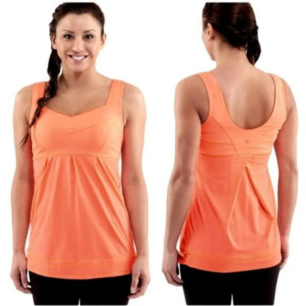 🧡Lululemon Orange Tame Me Athletic Scoop Tank Top - Image 2