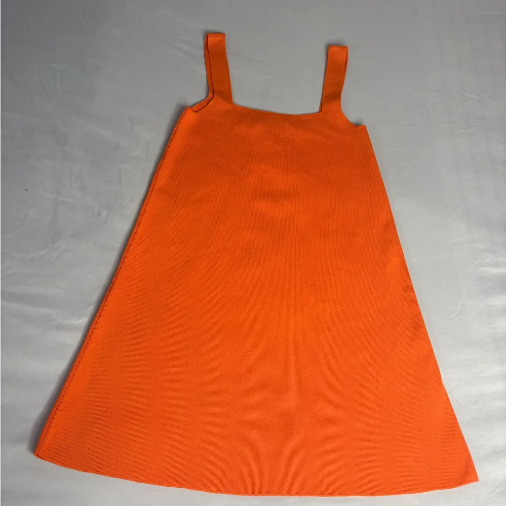 Zara Vibrant Orange Mini Dress - Image 6