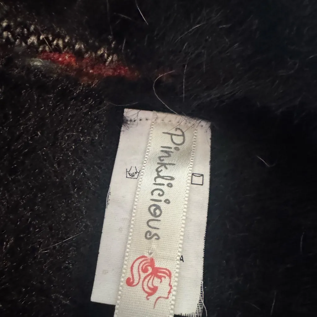 Aztec Bohemian Western cardigan with fringe Size S/M Black Size M - Image 5