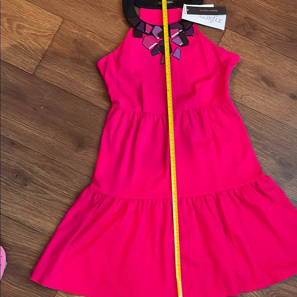 Cynthia Steffe Pink Embellished Tiered Sundress size 6 - Image 7
