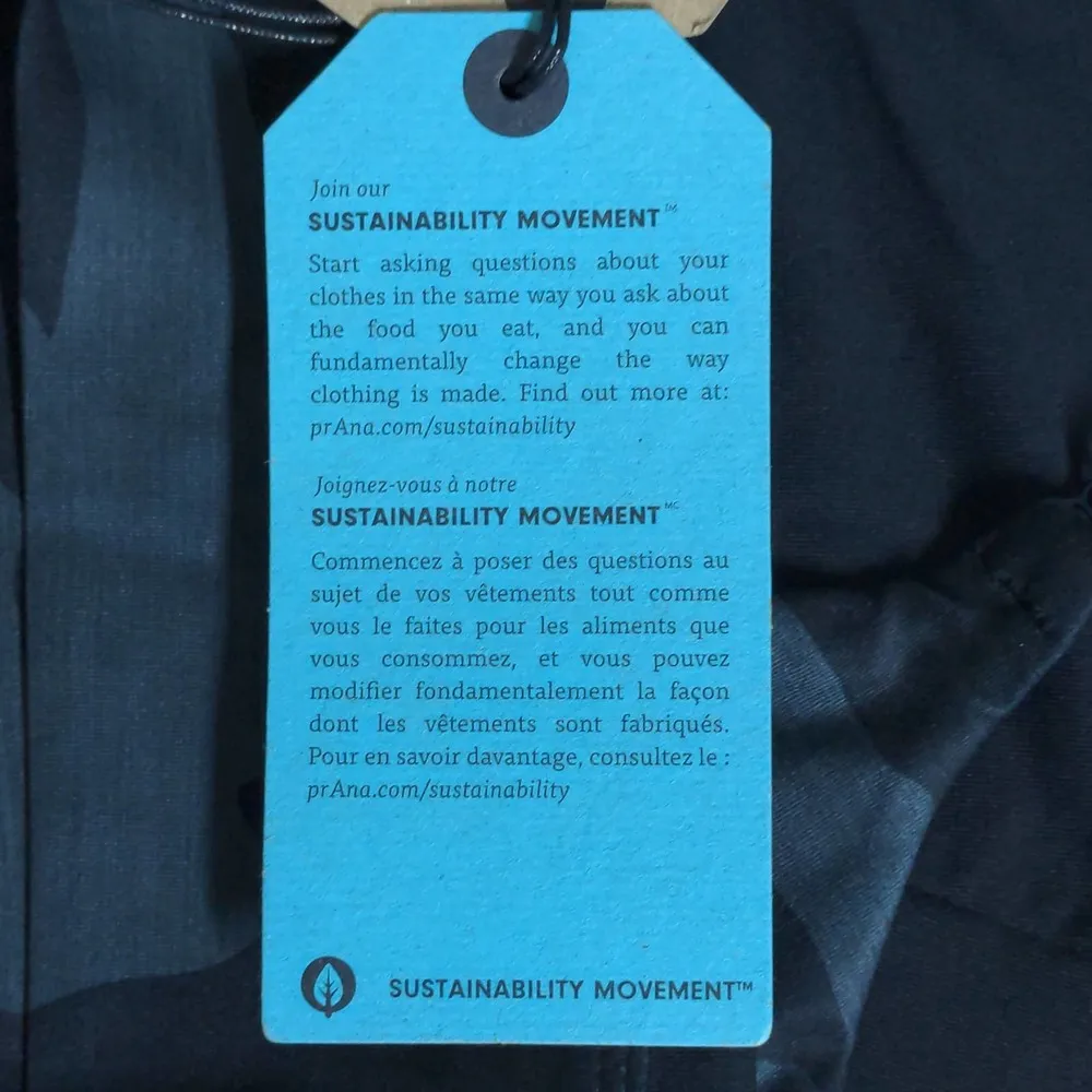 prAna Layna Brami Adjustable Sports Bra Black Camo Yoga Barre S New - Image 8