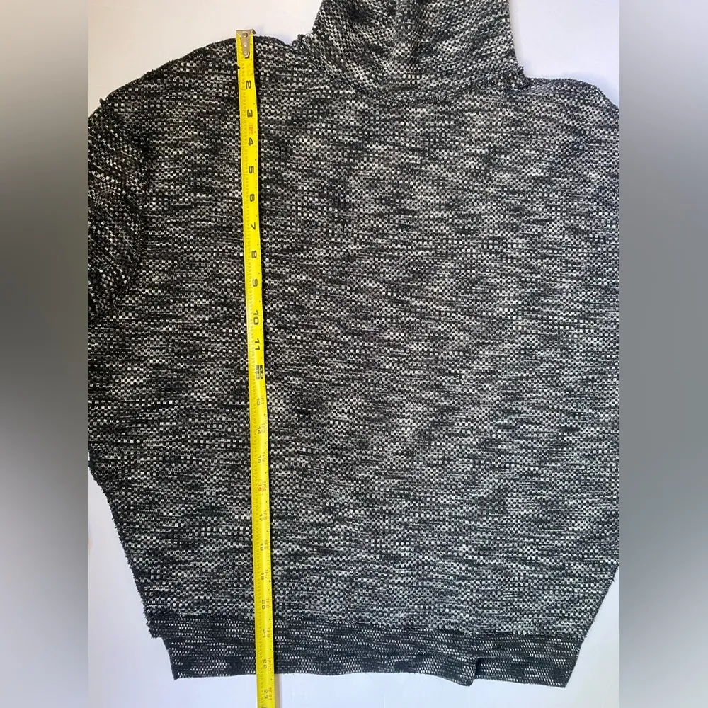 The Free People We the Free Sweater Women's Turtleneck XS Black-Gray Bell Sleeve - Image 12