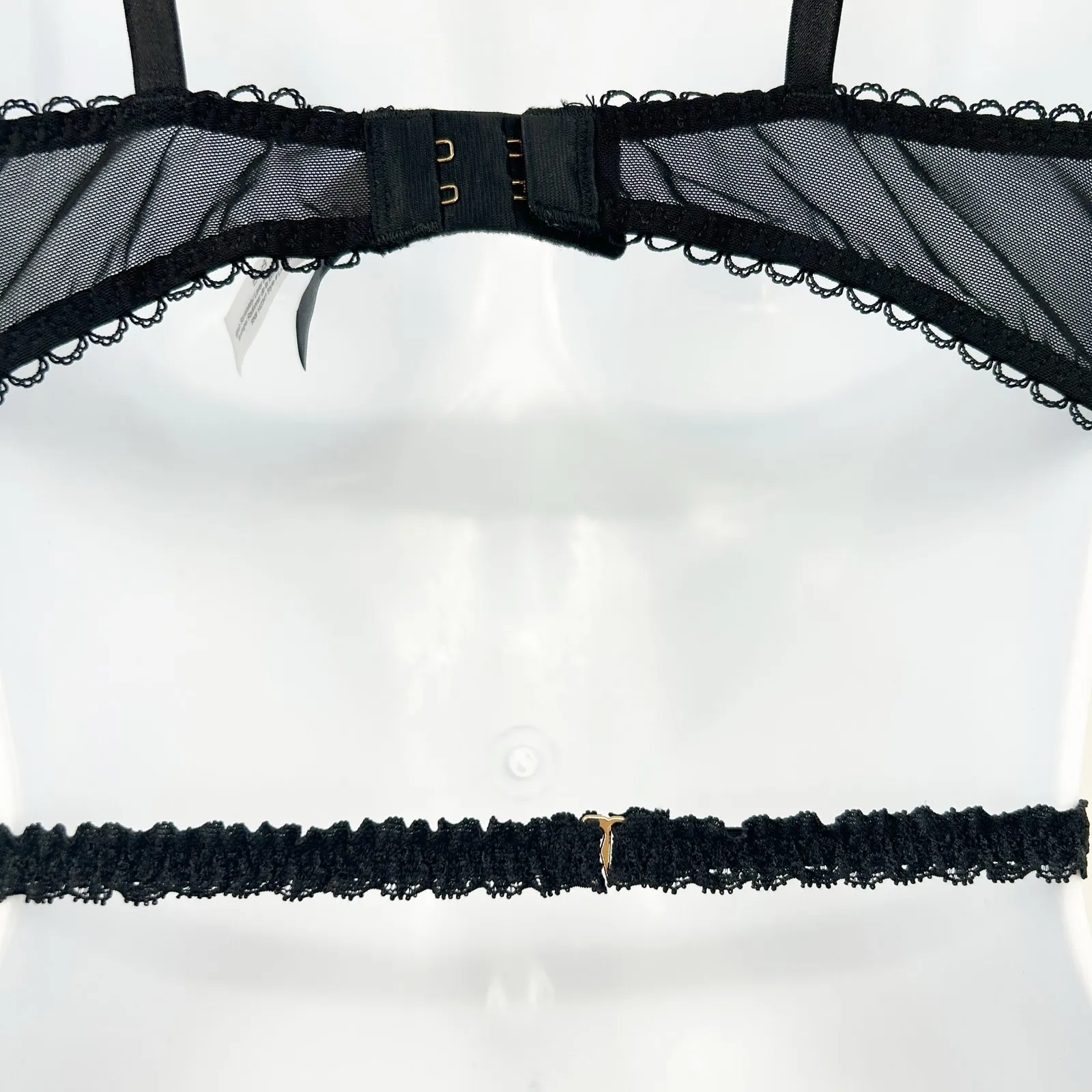 NWT Adore Me Womens Lingerie Whimsigoth Coquette Kenzley Lace‎ Teddy Bodysuit L - Image 10