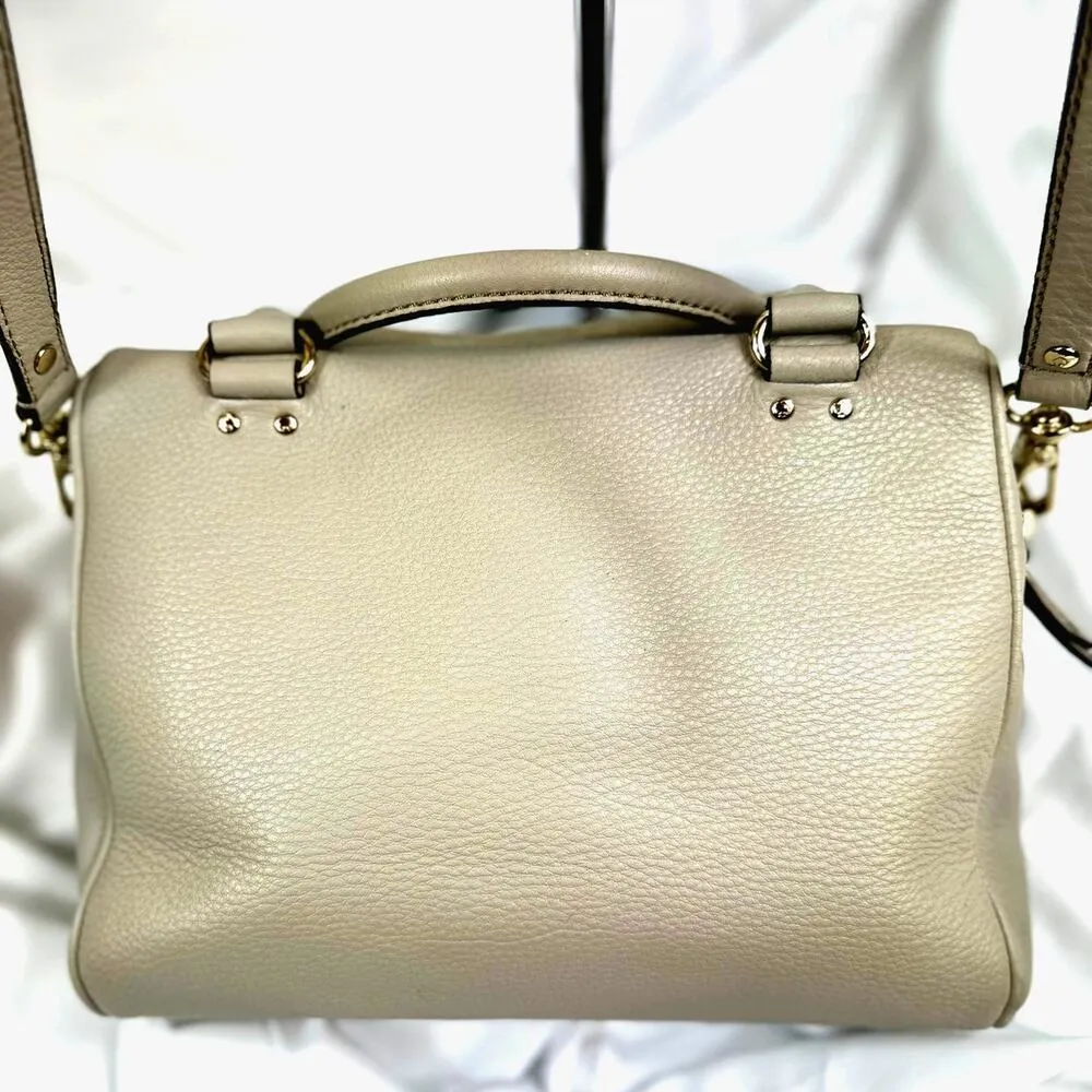 Kate Spade New York Grant Park Hadlen Crossbody Leather Handbag Moussfrost Taupe - Image 8