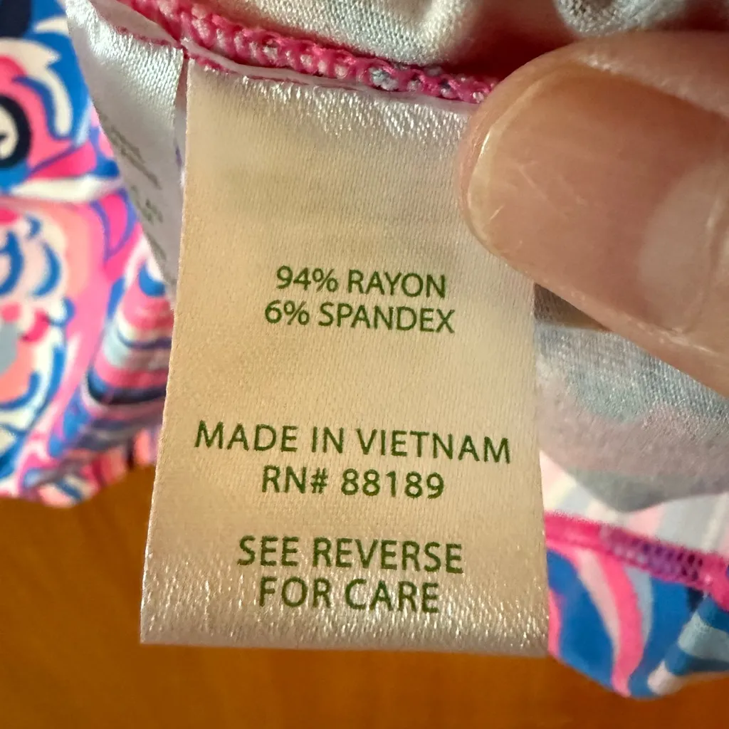 Lilly Pulitzer Ophelia Top RazBerry Flamingoals Shirt Colorful Preppy Pink Small - Image 7