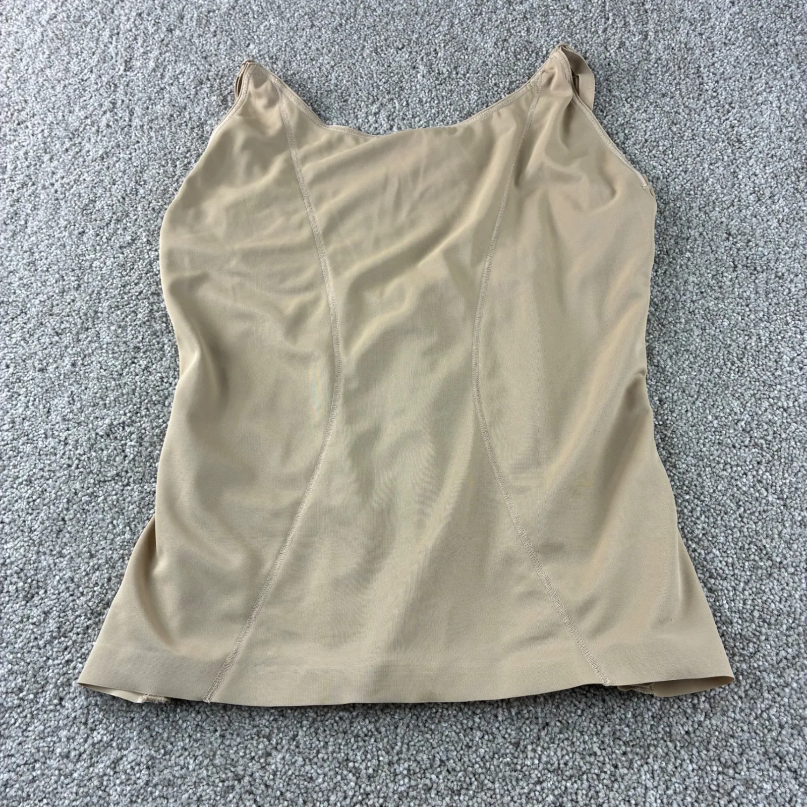 NWT Shapewear Tank Top Women's 3XL Beige Corset Cami Shaper Stomach Compression Tan Size 3X - Image 3