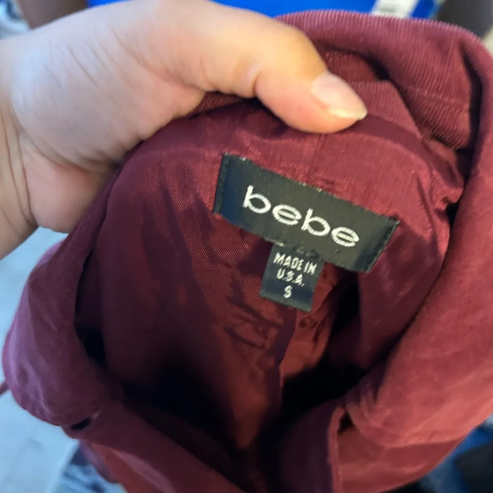 Bebe  Eggplant Y2K Double Breasted Peacoat - Image 3