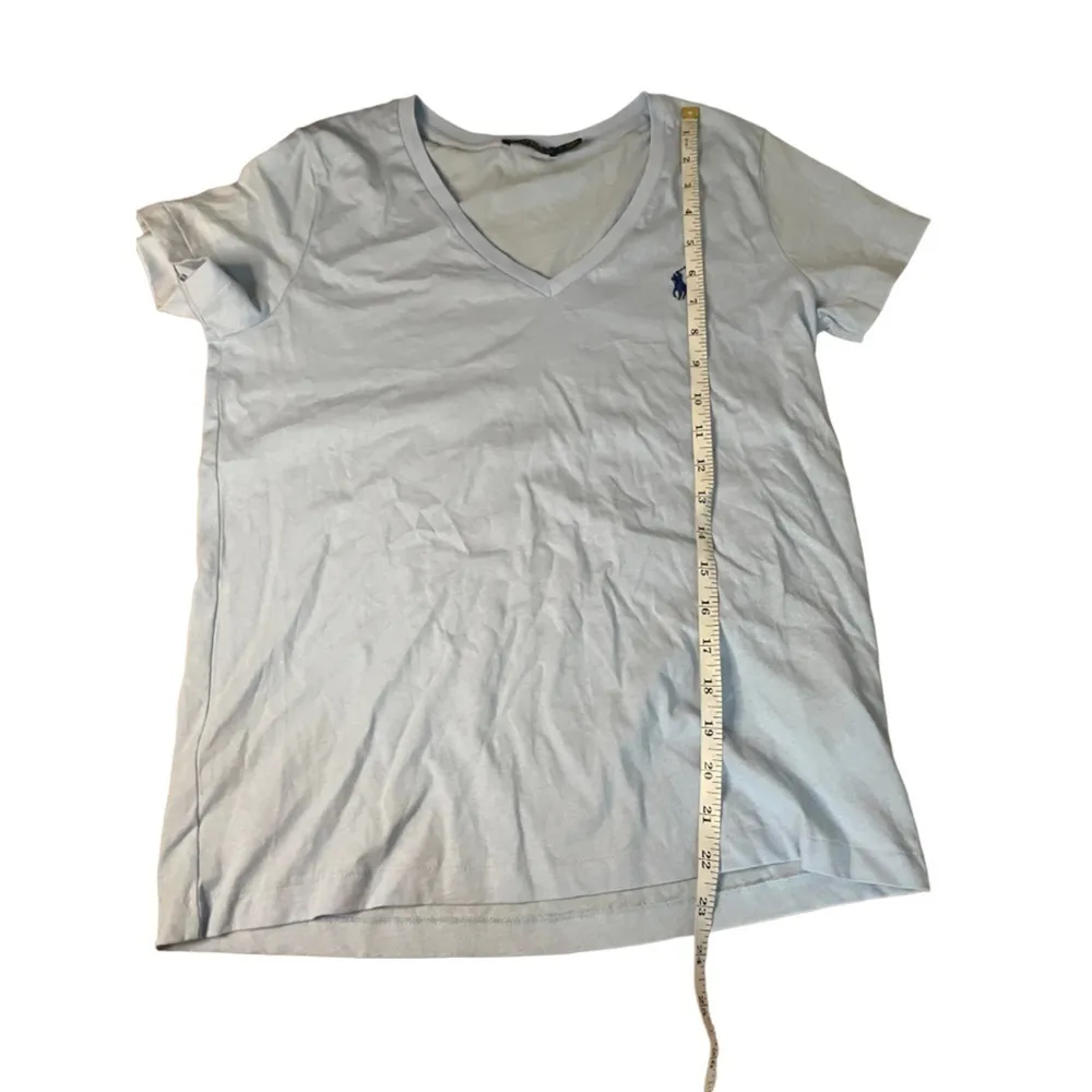 Polo Ralph Lauren V Neck Light Blue Tee k - Image 2