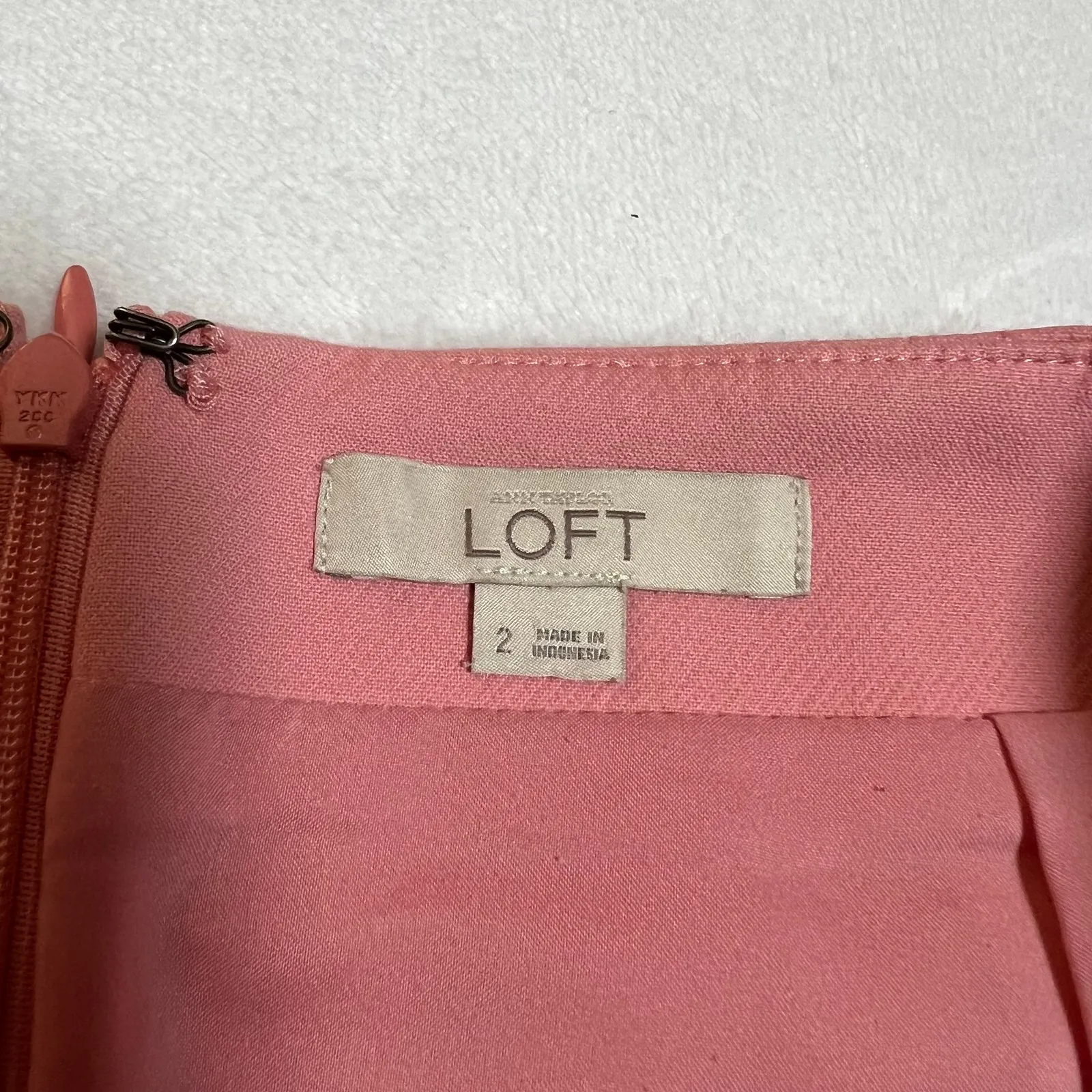 LOFT Mini Skirt Size 2 Office Career Preppy Feminine Coquette Girly Easter Party - Image 4