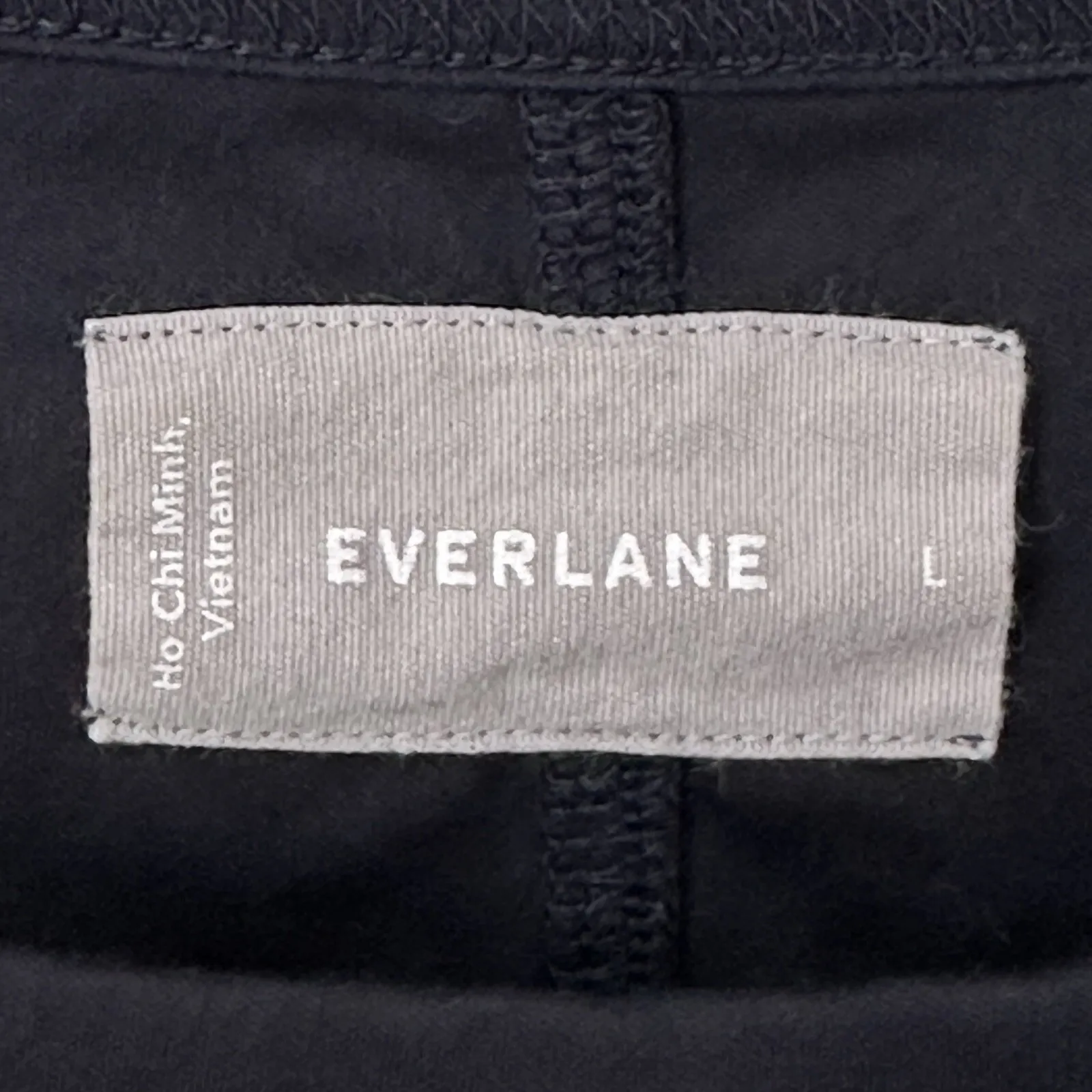 Everlane Womens Size Large The‎ Long Weekend Cotton Tank Dress Side Slit Black - Image 8