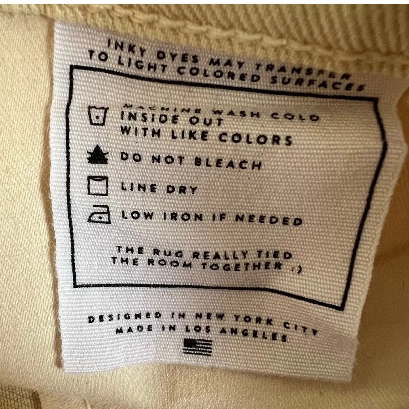 AYR The Beat Drop Jeans Womens 32 Cream Barrel Leg Tapered Ankle Crop High Rise - Image 13