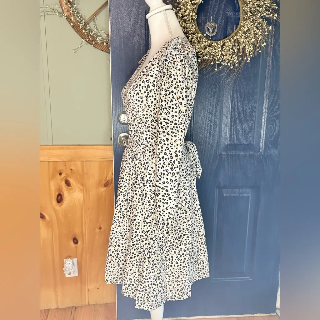 J. Crew Lep Long Sleeve Dress w/ Decorative Sleeves, Pockets, Side zipper & Belt - Image 3