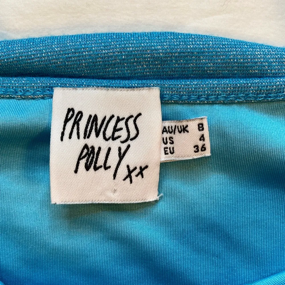 Princess Polly Mini Body con Dress with peek a boo below chest, low back, size 4 - Image 3