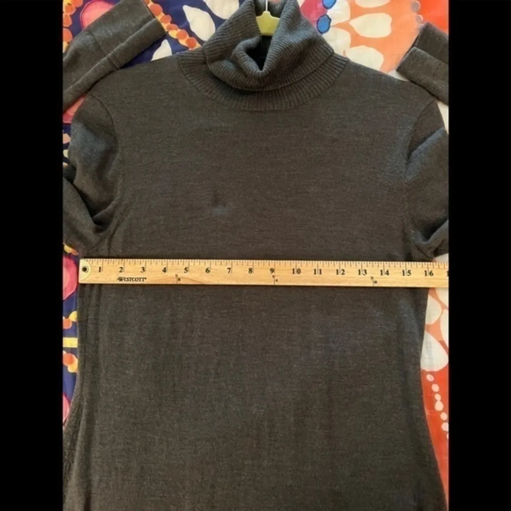 LAFAYETTE 148 NEW YORK S Extra Fine Wool Gray Sweater Dress - Image 10