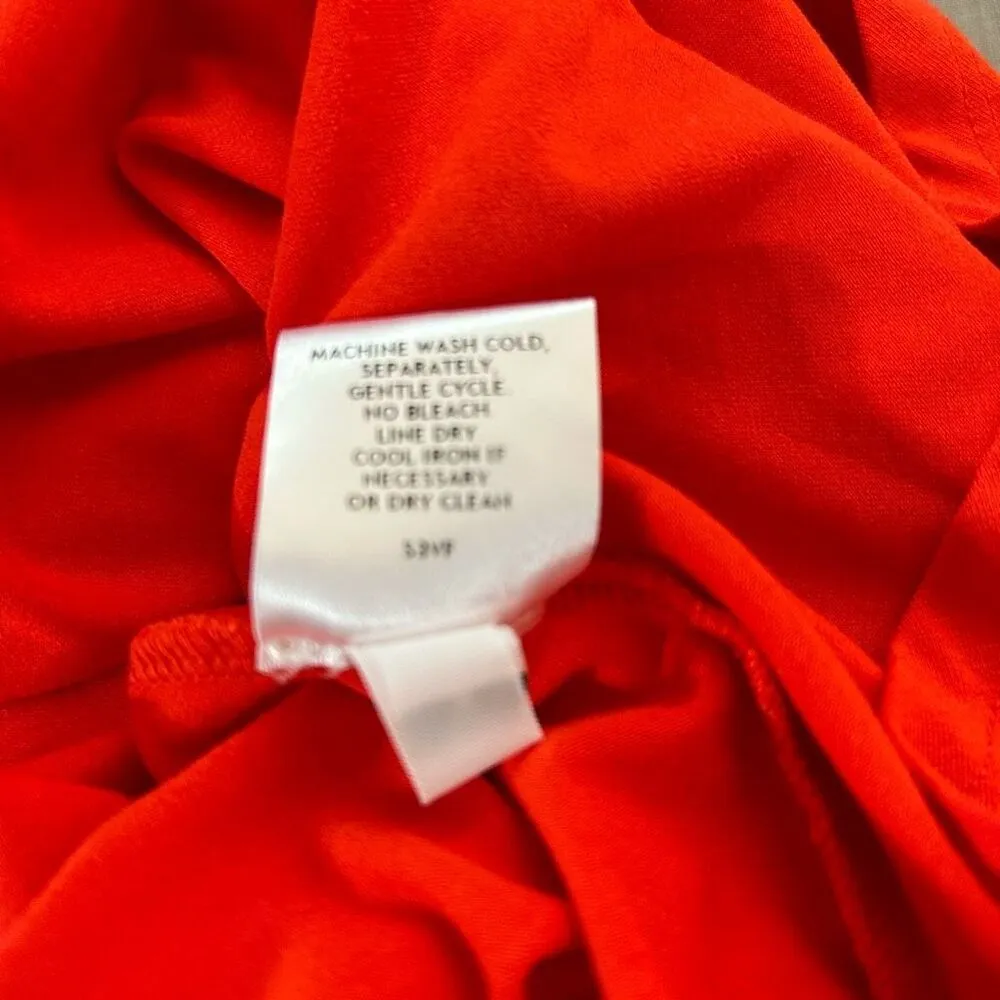 Eileen Fisher Cowl Neck Red sleeveless casual jersey summer Dress Size Small - Image 9