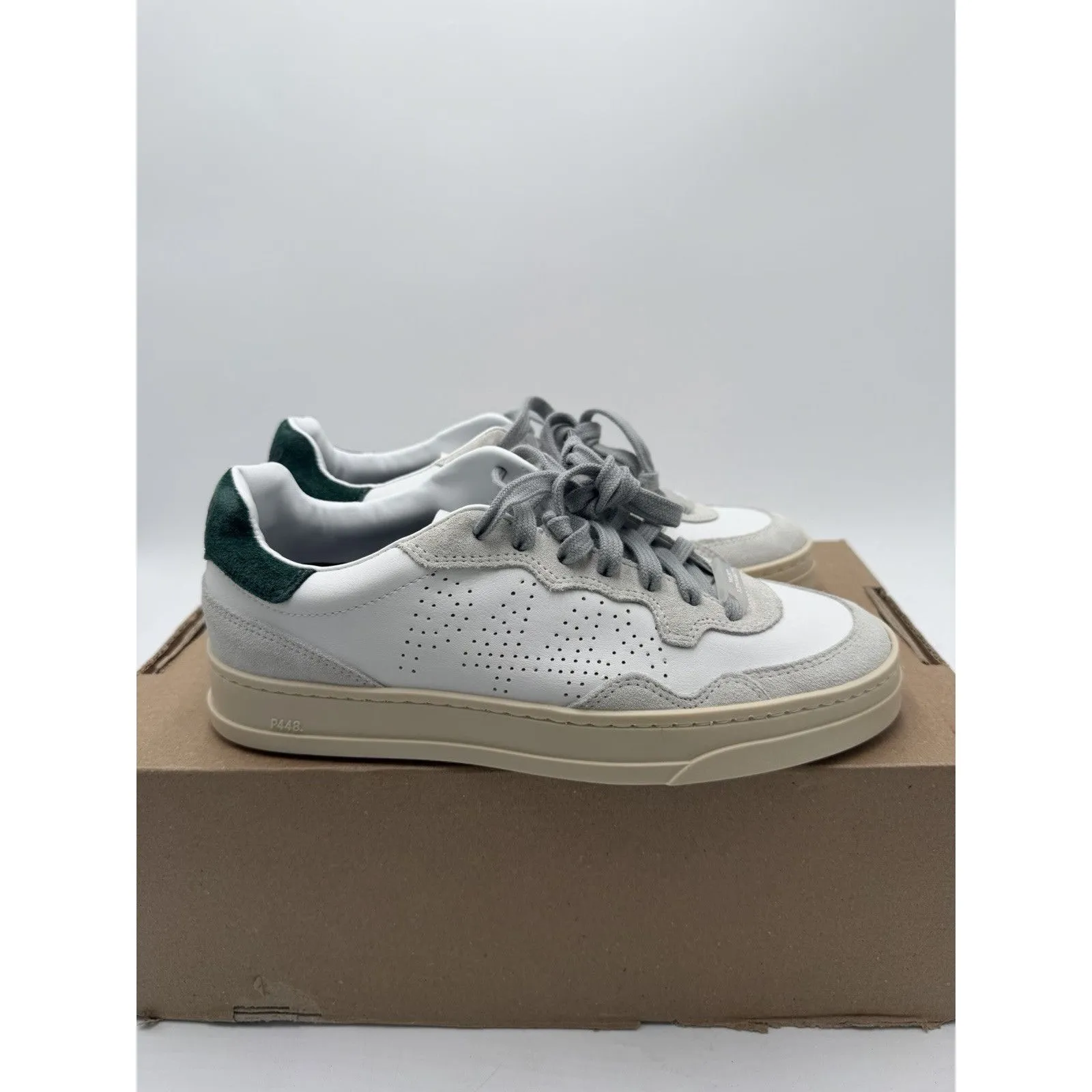 P448 Bali White Green Womens Size 40 Women's 9-9.5 NWB - Image 3