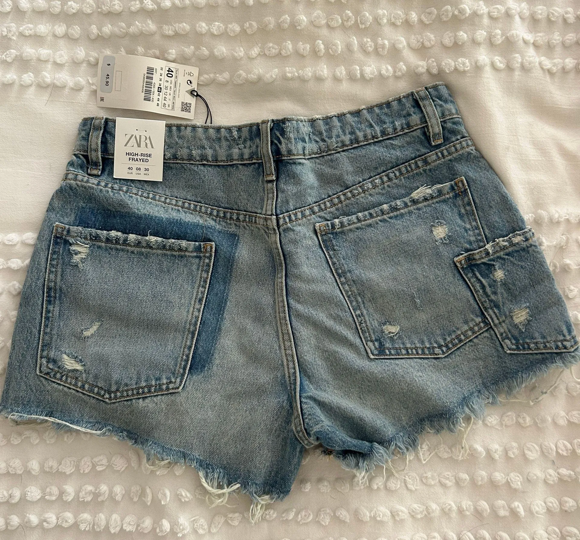 High Waisted Jean Shorts - Image 2