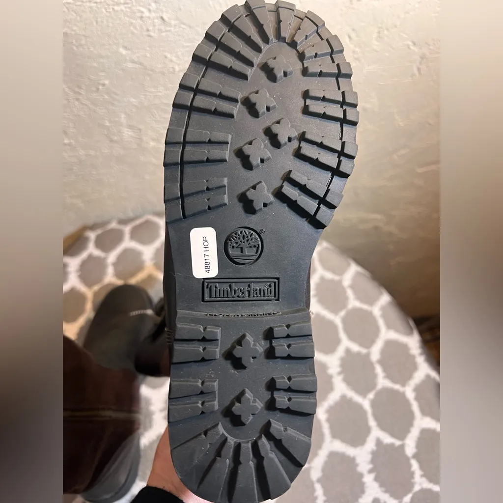 Timberland Brown Suede Leather Boots
Tweed lining lug casual countryside 7.5 - Image 10