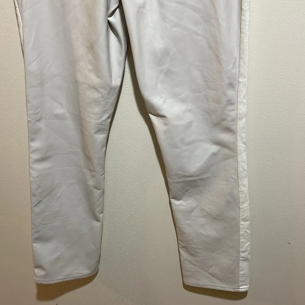 Abercrombie & Fitch LONG Curve Love Slim Straight Faux Leather Denim Jeans 29/8L - Image 10