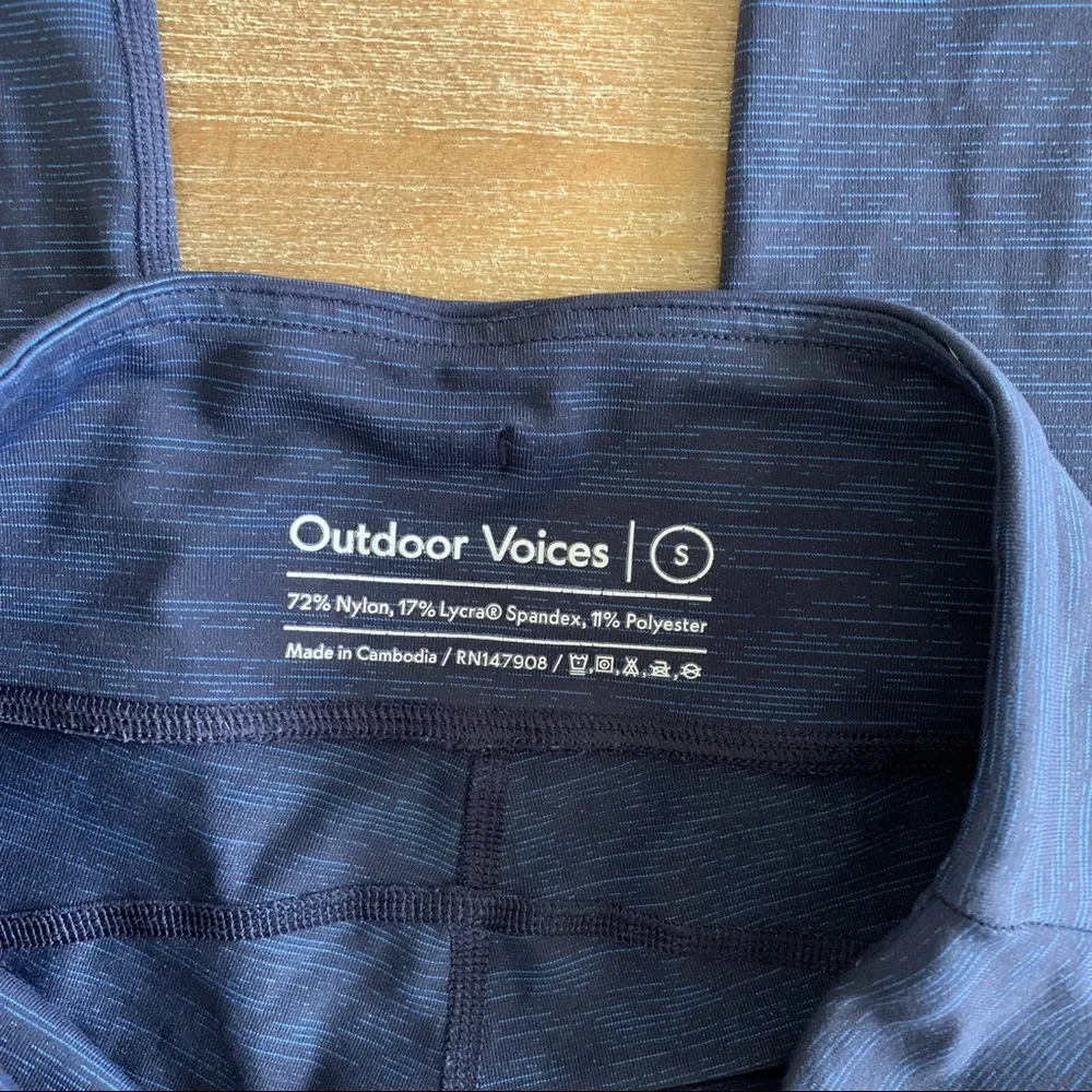 Outdoor Voices Skinny Blue Leggings Small - Image 5