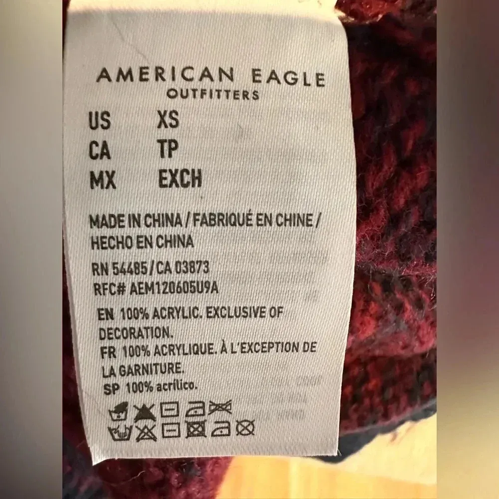 American Eagle mock neck ombré long sleeve sweater NWT - Image 7