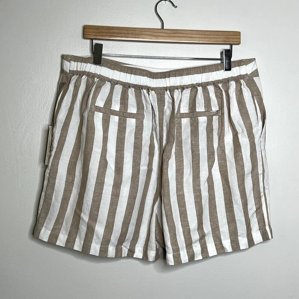 A New Day Linen Striped Shorts - Image 2