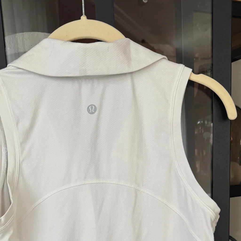 Lululemon sleeveless polo tank top quick dry collar workour golf performance - Image 4