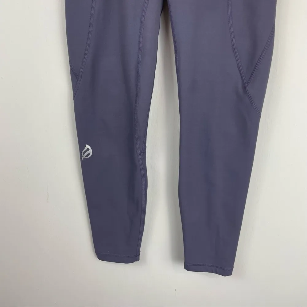 P’tula Alainah Pocket Leggings 23” Slate Purple Athletic Sz Small - Image 7